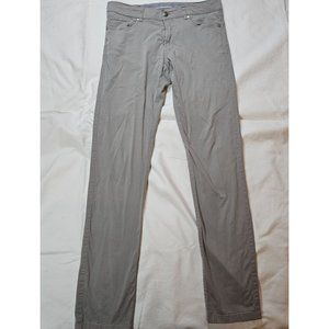 Peter Millar Men's Perfect Poplin Five-Pocket Pant,‎ gray, size 34